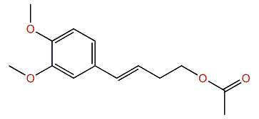 (E)-4-(3,4-Dimethoxyphenyl)-3-buten-1-yl acetate